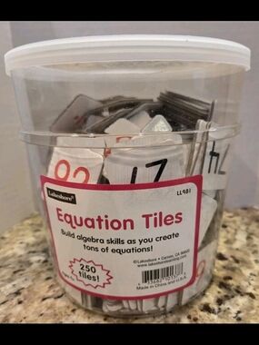 Lakeshore Equation Tiles Algebra Skills Math Educational Homeschool Ages 9+